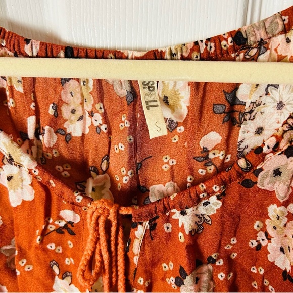 EUC Spell Gypsy Dancer Blouse Maple Size S - Picture 5 of 6